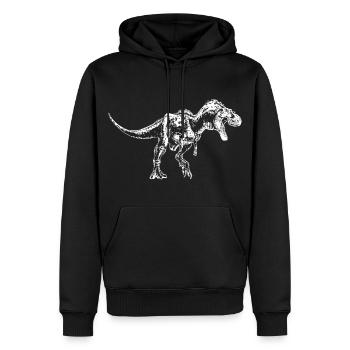 Dinosaurier Dino Gorgosaurus Urzeit Geschenk - Männer Premium Bio Hoodie - Schwarz - Vorne - Nico (187cm)