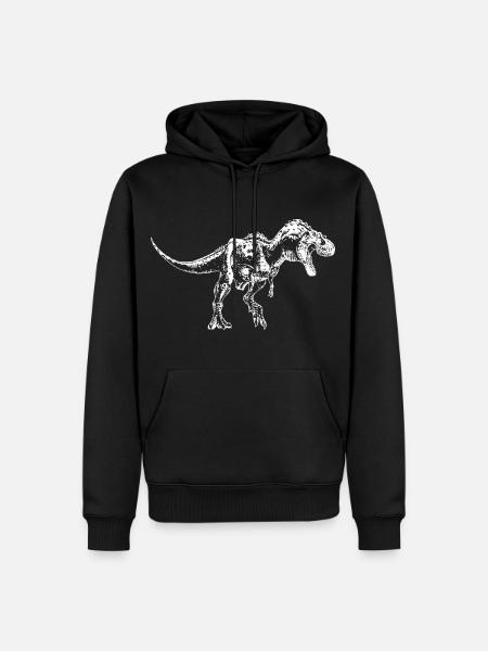 Dinosaur dinosaur gorgosaurus primeval gift - Men’s Premium Organic Hoodie - black