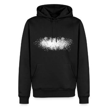 schnee - Männer Premium Bio Hoodie - Schwarz - Vorne - Nico (187cm)