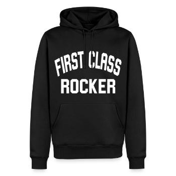 premier Rocker - Sweat à capuche Premium bio Homme - noir - Devant - Nico (187cm)
