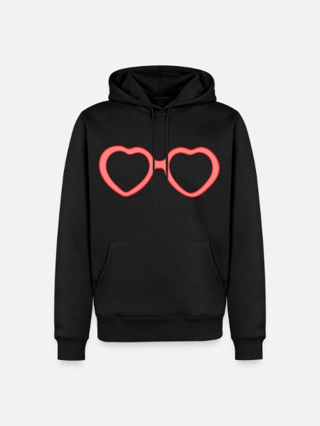 Dear glasses - Men’s Premium Organic Hoodie - black