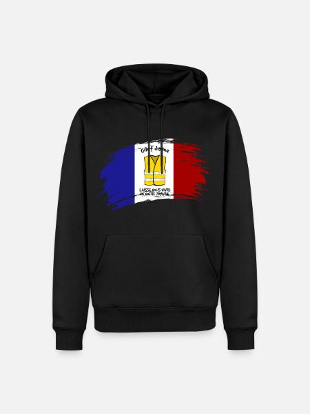 Yellow vest ... France - Men’s Premium Organic Hoodie - black