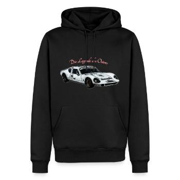 La légende - Sweat à capuche Premium bio Homme - noir - Devant - Nico (187cm)