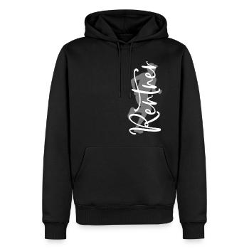 Rentner Sport Fitness Fit Läufer Running Laufen - Männer Premium Bio Hoodie - Schwarz - Vorne - Nico (187cm)