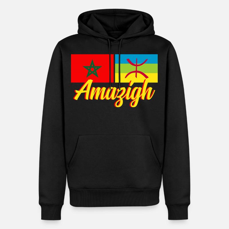 Maroc Amazigh - Sweat à capuche Premium bio Homme - noir