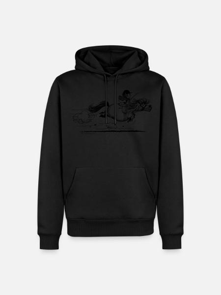 PonySprint Thelwell Cartoon - Men’s Premium Organic Hoodie - 