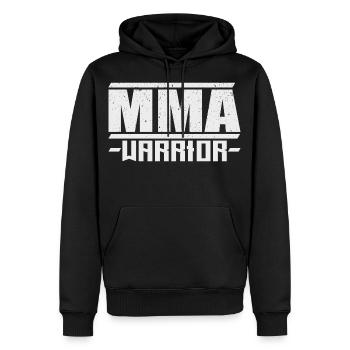 Mma-Warrior - Männer Premium Bio Hoodie - Schwarz - Vorne - Nico (187cm)