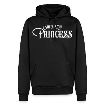 She's my Princess Partnerlook - Männer Premium Bio Hoodie - Schwarz - Vorne - Nico (187cm)