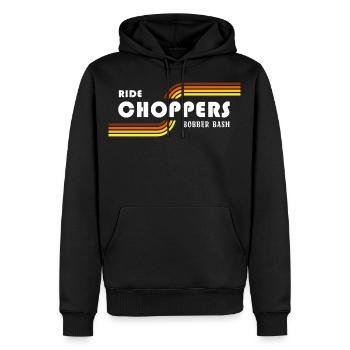 Ride Choppers - Men’s Premium Organic Hoodie - black - Front - Nico (187cm)