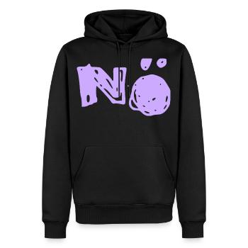 Nö Nee Nein - Männer Premium Bio Hoodie - Schwarz - Vorne - Nico (187cm)