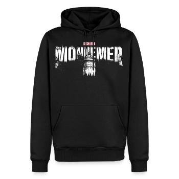 mannheim fanshirt - the monnemer - Männer Premium Bio Hoodie - Schwarz - Vorne - Nico (187cm)