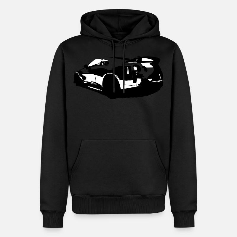 GTR - Männer Premium Bio Hoodie - Schwarz