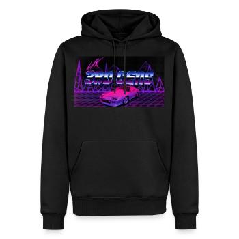 UK Camaro der 3. Generation - Männer Premium Bio Hoodie - Schwarz - Vorne - Nico (187cm)