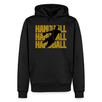 Handball handball Handball - Männer Premium Bio Hoodie - Schwarz - Vorne - Nico (187cm)
