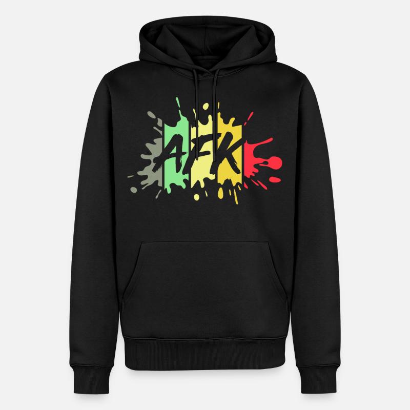 Fierté AFK - Sweat à capuche Premium bio Homme - noir
