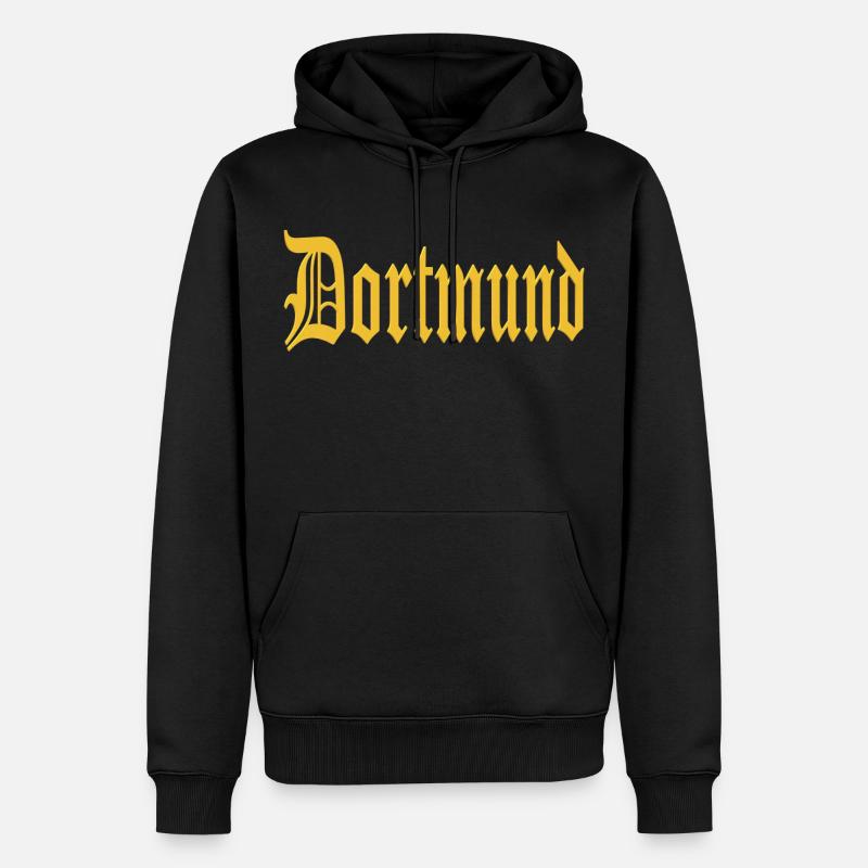 Dortmund - Männer Premium Bio Hoodie - Schwarz