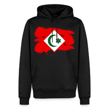 Rif - Sweat à capuche Premium bio Homme - noir - Devant - Nico (187cm)