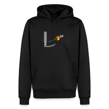 Rettungsdienst Anästhesist Notarzt Laryngoskop i.V - Männer Premium Bio Hoodie - Schwarz - Vorne - Nico (187cm)