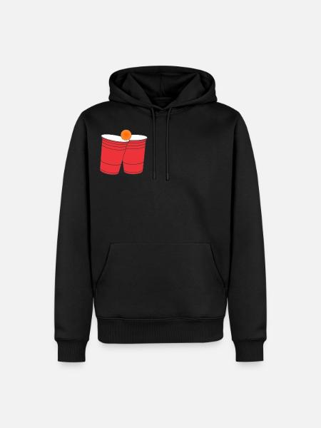 Beer pong - Men’s Premium Organic Hoodie - black