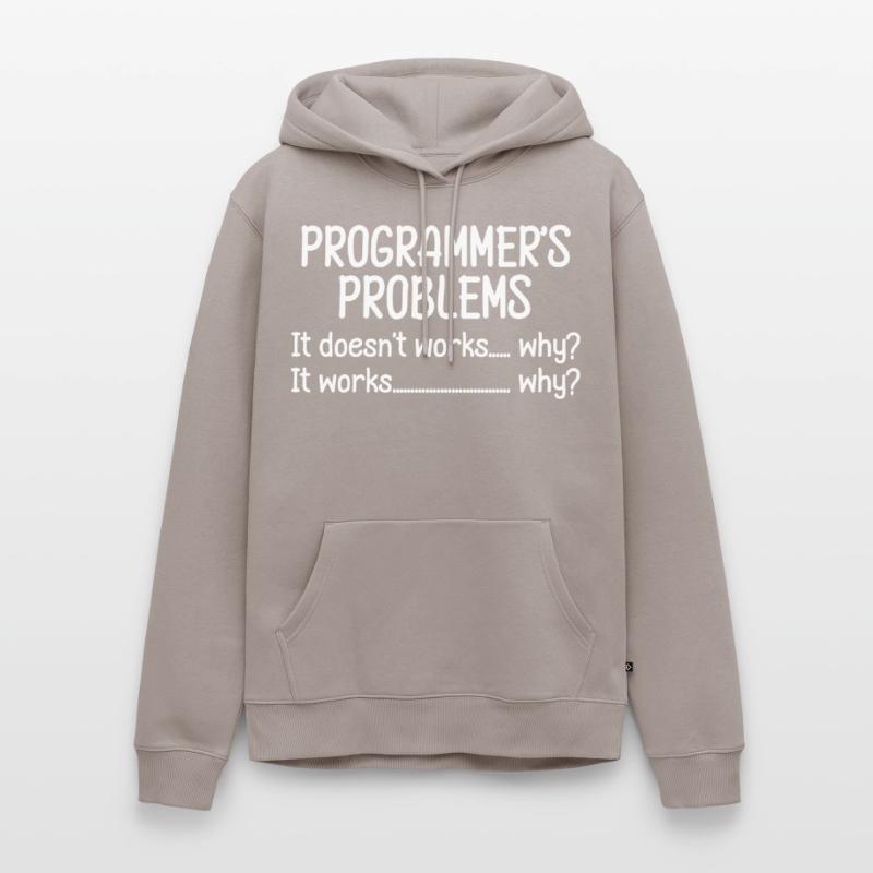 Programmer Tux Problems Work Administrator Men’s Premium Organic Hoodie