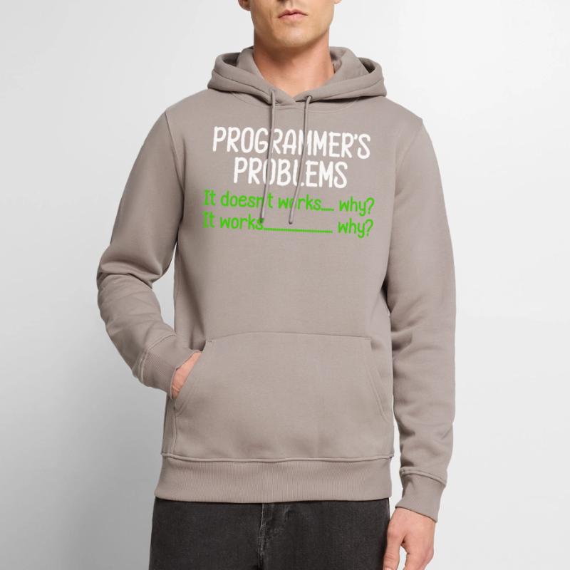 Programmierer Tux Problems Geburtstagsgeschenk Männer Premium Bio Hoodie