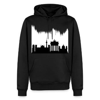 Berlin Germany Deutschland Skyline City - Männer Premium Bio Hoodie - Schwarz - Vorne - Nico (187cm)