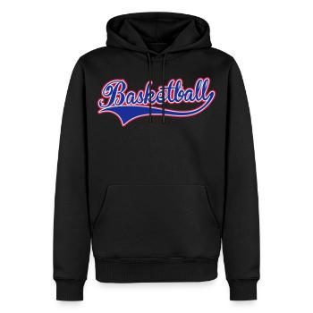 Basketball Swoosh - Sweat à capuche Premium bio Homme - noir - Devant - Nico (187cm)