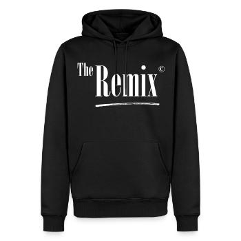 the remix partnerlook vater sohn mit the original - Männer Premium Bio Hoodie - Schwarz - Vorne - Nico (187cm)