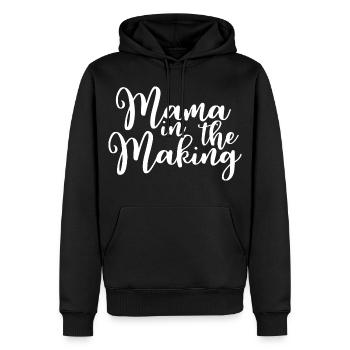 Mama in the Making - Männer Premium Bio Hoodie - Schwarz - Vorne - Nico (187cm)