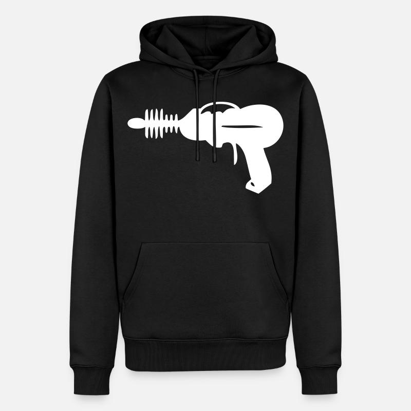 à faisceau - Pistolet laser - Laser - Sweat à capuche Premium bio Homme - noir