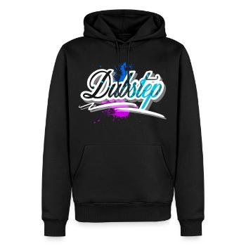 dubstep - Sweat à capuche Premium bio Homme - noir - Devant - Nico (187cm)
