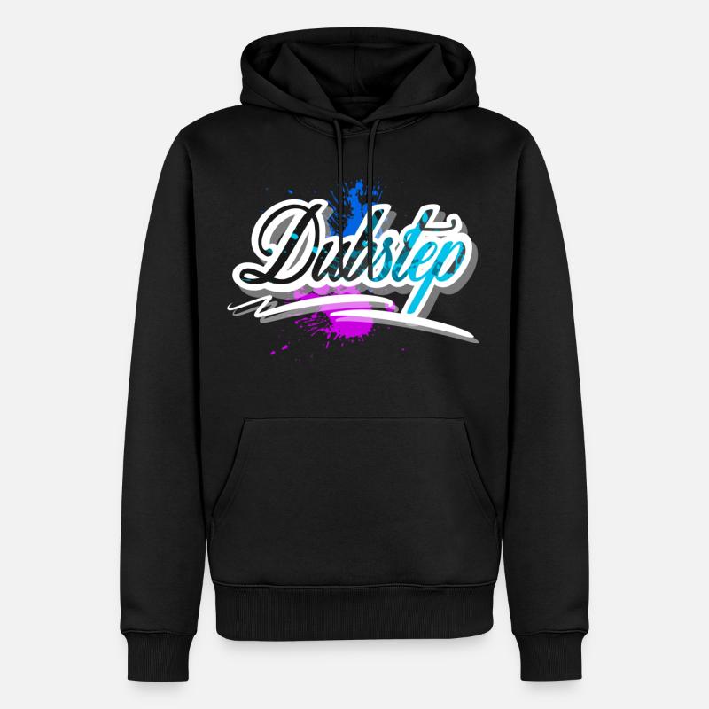 Dubstep - Männer Premium Bio Hoodie - Schwarz