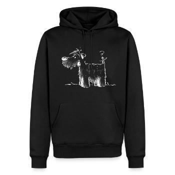 Drolliger Hund I Hundemotiv Hundehalter Herrchen - Männer Premium Bio Hoodie - Schwarz - Vorne - Nico (187cm)
