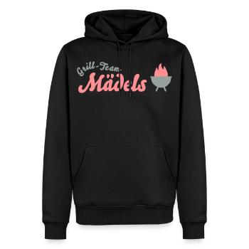 grill-team frauen - Männer Premium Bio Hoodie - Schwarz - Vorne - Nico (187cm)