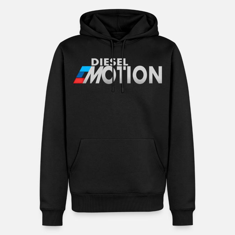 Émotions diesel - Sweat à capuche Premium bio Homme - noir