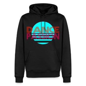 Dance - Männer Premium Bio Hoodie - Schwarz - Vorne - Nico (187cm)