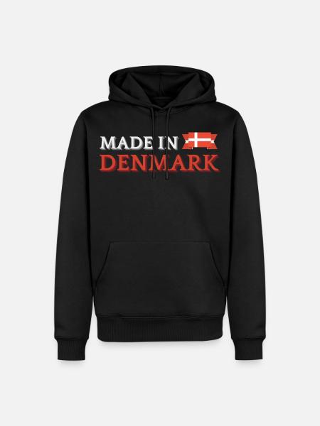 Made in Denmark, Danish pride - Men’s Premium Organic Hoodie - black