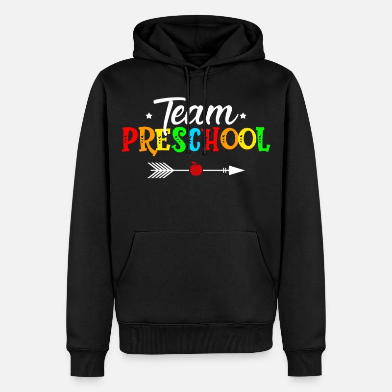Team Vorschule - Männer Premium Bio Hoodie - Schwarz