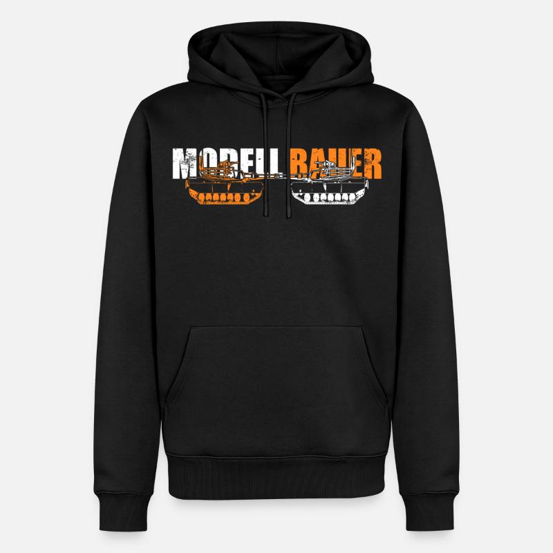 Modellbauer - Männer Premium Bio Hoodie - Schwarz