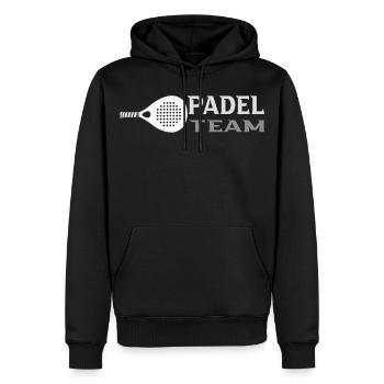 Padel - Männer Premium Bio Hoodie - Schwarz - Vorne - Nico (187cm)