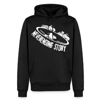 Unendliche Geschichte der Landwirtschaft - Männer Premium Bio Hoodie - Schwarz - Vorne - Nico (187cm)