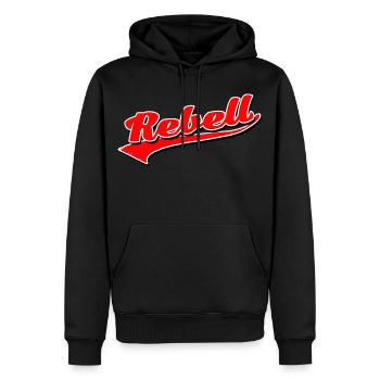 rebel dieb rowdy rebell bandit hustler gang crime - Männer Premium Bio Hoodie - Schwarz - Vorne - Nico (187cm)