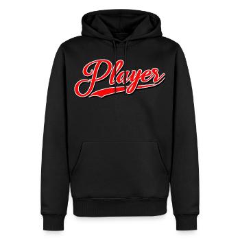 joueurs joueurs joueur joueur joueur joueur chill meilleur - Sweat à capuche Premium bio Homme - noir - Devant - Nico (187cm)
