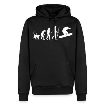 Entwicklung Snowboarding - Männer Premium Bio Hoodie - Schwarz - Vorne - Nico (187cm)