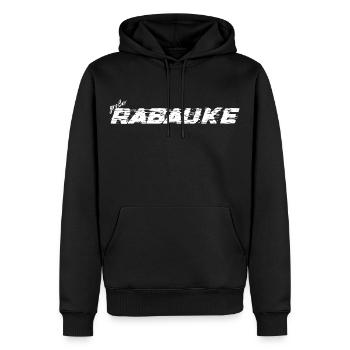 Großer Rabauke - Männer Premium Bio Hoodie - Schwarz - Vorne - Nico (187cm)