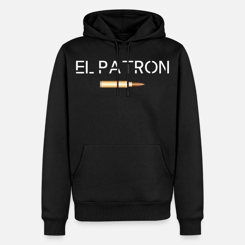 El Patron – Le look G le plus populaire - Sweat à capuche Premium bio Homme - noir