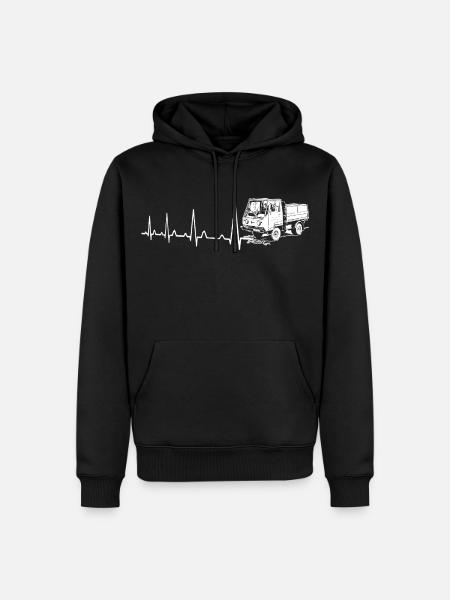 Herzschlag - Multicar M25 - Männer Premium Bio Hoodie - Schwarz