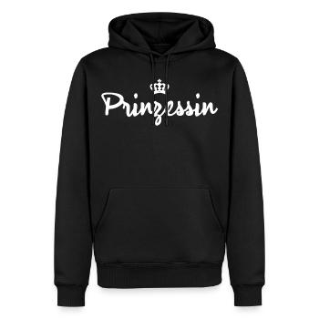 Prinzessin - Männer Premium Bio Hoodie - Schwarz - Vorne - Nico (187cm)