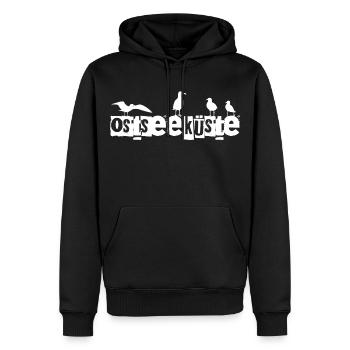 Ostseeküste - Männer Premium Bio Hoodie - Schwarz - Vorne - Nico (187cm)