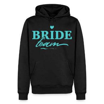 Enterrement de vie de jeune fille de l’équipe Bride - Sweat à capuche Premium bio Homme - noir - Devant - Nico (187cm)